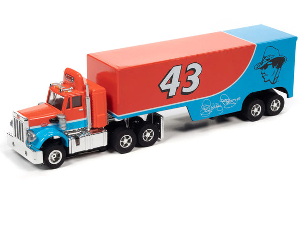 Auto World Richard Petty Dodge Charger Peterbilt 359 Rig Truck Trailer Ho Slot Car