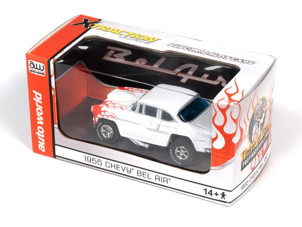 PowerHobby Auto World 1955 Chevy Bel Air Red Flames for AFX HO slot car Exclusive Limited