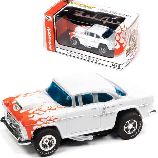 PowerHobby Auto World 1955 Chevy Bel Air Red Flames for AFX HO slot car Exclusive Limited