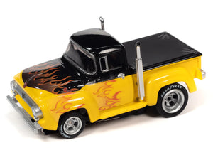 Auto World Ford F-100 Pickup Flames Exclusive 4Gear HO slot car Limited Edition