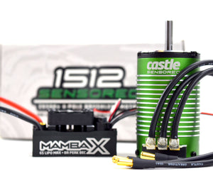 Castle Creations Mamba X 25.2V WP ESC & 1512-1800KV Sensored Moto E-Buggy Combo