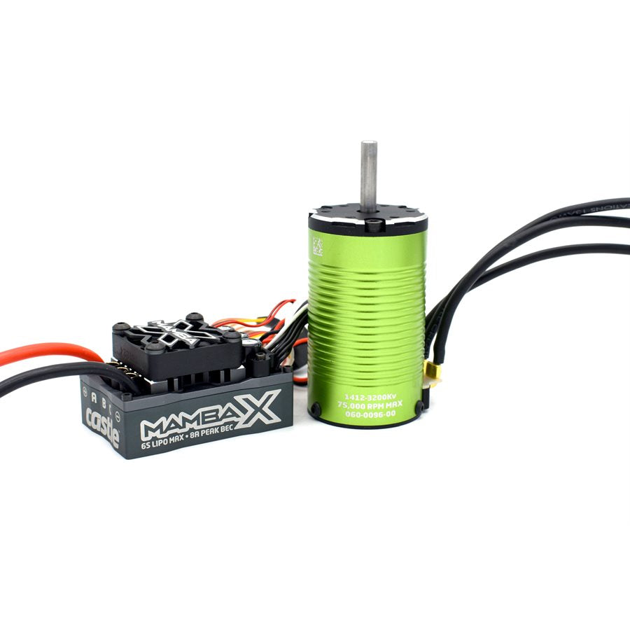 Castle Mamba X SCT 25.2V WP ESC 1412-2100KV 5mm Sensored Motor Combo