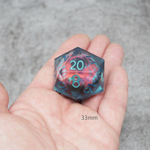 D20 Collective Cthulhu's Eye | Giant D20 Moving Eye DnD Dice | Acrylic RPG Gaming Dice