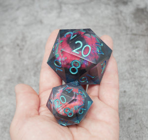 D20 Collective Cthulhu's Eye | Giant D20 Moving Eye DnD Dice | Acrylic RPG Gaming Dice