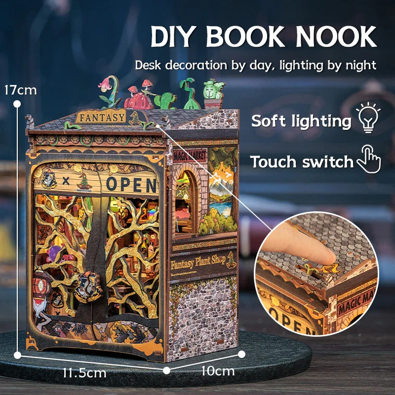 Cutebee Fantasy Plant Shop Book Nook