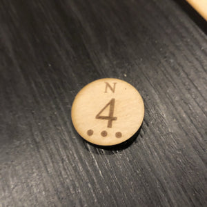 5-6 Player Catan Compatible Board Set with Laser Etched Terrain, Border and Number Pieces