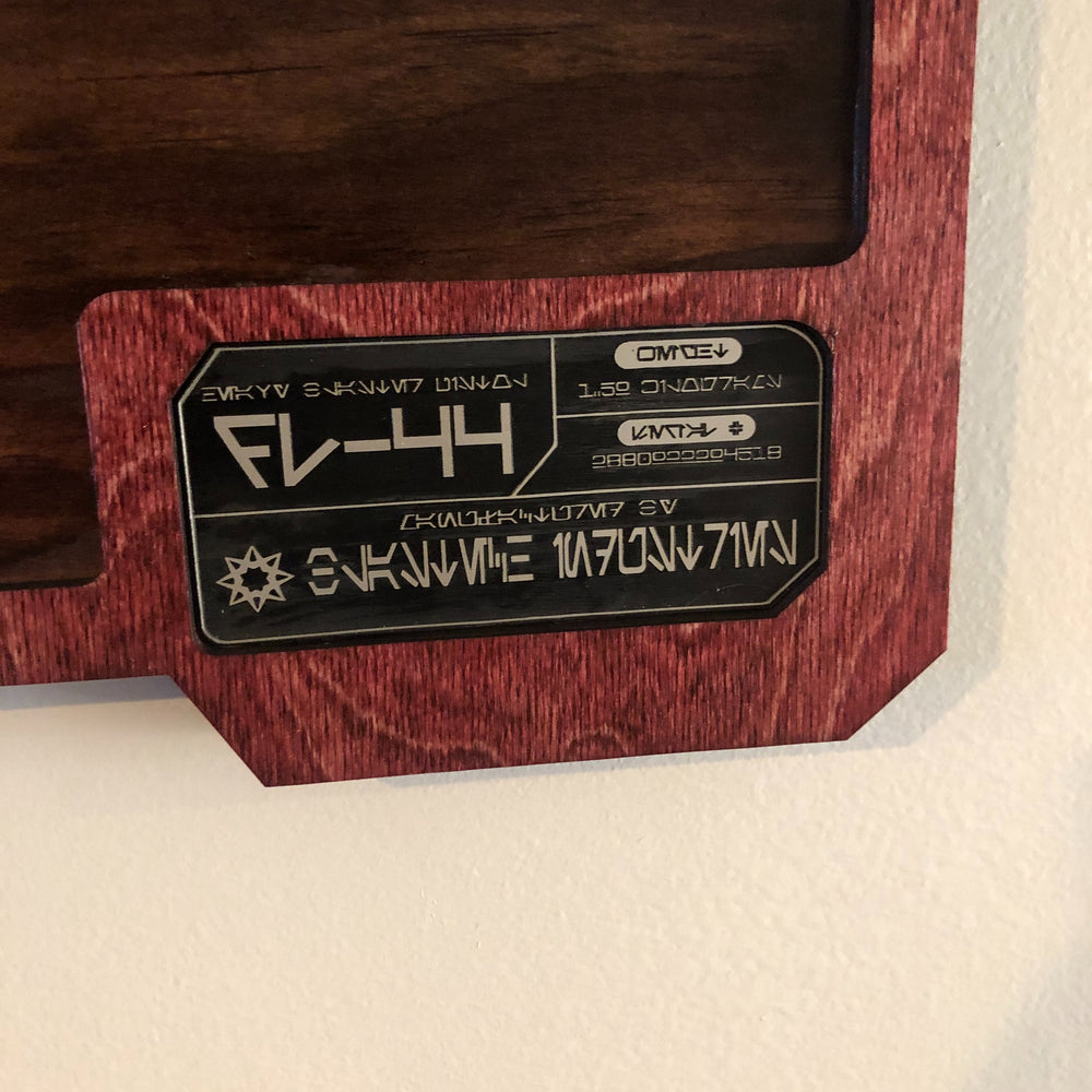 Custom Star Wars DL-44 Blaster Plaque