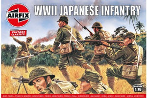 Black Forest® Hobby Supply Co Airfix 718 1/76 WWII Japanese Infantry Figure Set (48) — Military Aircraft Kits > Airfix