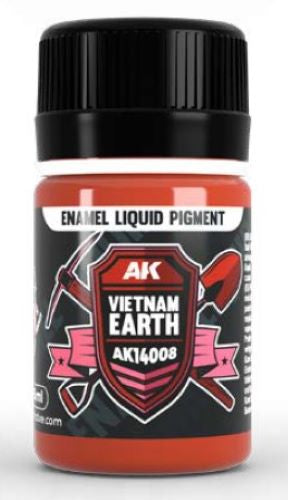 Black Forest® Hobby Supply Co AK Interactive 14008 Vietnam Earth Liquid Pigment Enamel 35ml Bottle — Paints, Tools, Supplies