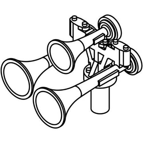 Athearn ATH01208 HO Nathan P-3 All Chimes Forward (3)