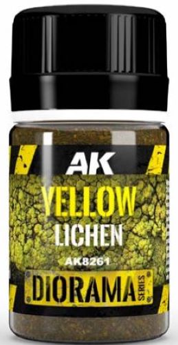 Black Forest® Hobby Supply Co AK Interactive 8261 Diorama Series: Yellow Lichen 35ml Bottle — Paints, Tools, Supplies > AK