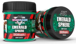Black Forest® Hobby Supply Co AK Interactive 1223 Wargame Terrain: Emerald Sphere Texture Acrylic 100ml Bottle — Paints,