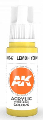 Black Forest® Hobby Supply Co AK Interactive 11047 Lemon Yellow 3G Acrylic Paint 17ml Bottle — Glues, Paints, Tools > AK