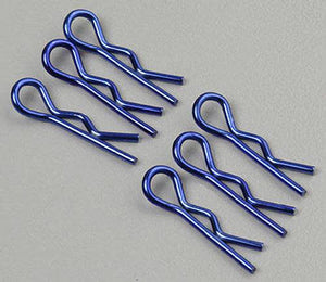 Associated 1736 Body Clips Metallic Blue Short (6) SC10 RC10B4/4 RC10T4 TC6 SC10GT