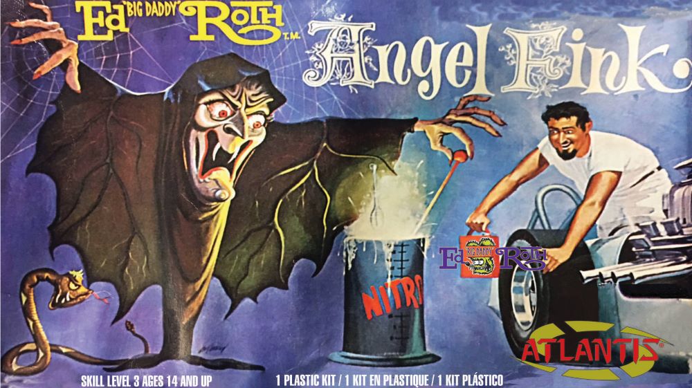 Black Forest® Hobby Supply Co Atlantis Models 1307 Ed Big Daddy Roth Angel Fink Figure 6.25" Tall (formerly Re — Sci-Fi &