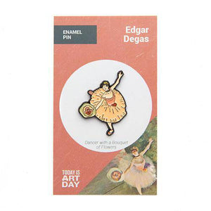 Dancer with a Bouquet of Flowers Enamel Pin - Today is Art Day
