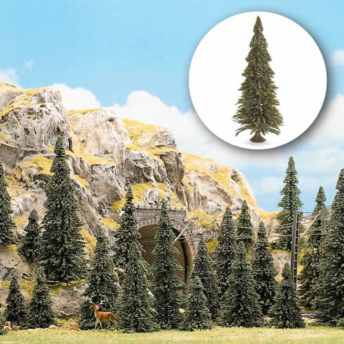 Busch - 6477 A Scale Trees -- Pine with Roots — All Scale Scenery > Busch