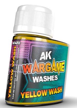 Black Forest® Hobby Supply Co AK Interactive 14212 Wargame: Yellow Wash Enamel 35ml Bottle — Paints, Tools, Supplies > AK