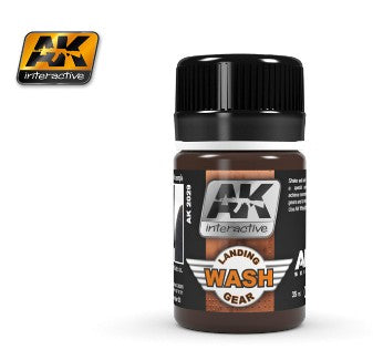 Black Forest® Hobby Supply Co AK Interactive 2029 Air Series: Landing Gear Wash Enamel 35ml Bottle — Glues, Paints, Tools >