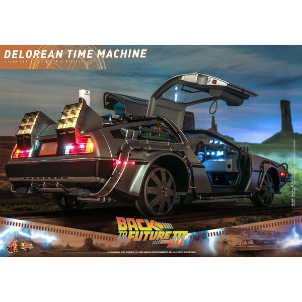 Hot Toys Back to the Future Part III 1:6 scale DeLorean Time Machine Collectible Vehicle [DROP SHIPS DIRECTLY FROM DISTRIBUTOR]