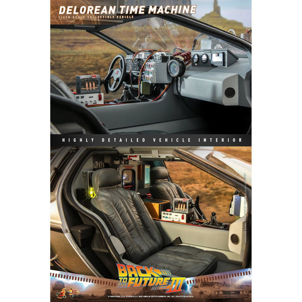Hot Toys Back to the Future Part III 1:6 scale DeLorean Time Machine Collectible Vehicle [DROP SHIPS DIRECTLY FROM DISTRIBUTOR]