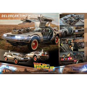Hot Toys Back to the Future Part III 1:6 scale DeLorean Time Machine Collectible Vehicle [DROP SHIPS DIRECTLY FROM DISTRIBUTOR]
