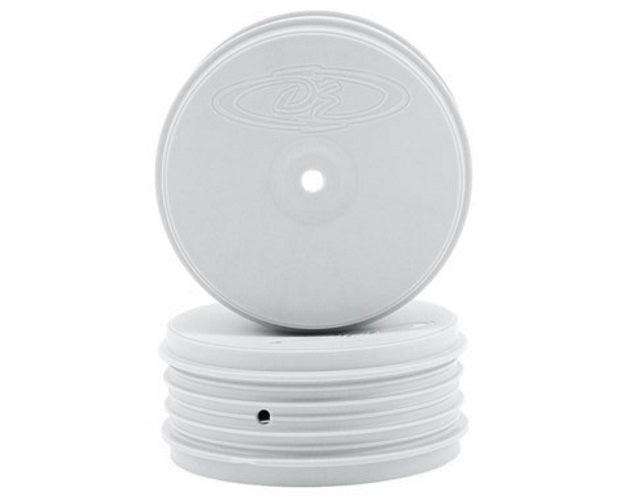 DE Racing DER-PSB-A4W Speedline PLUS 2.4 4WD Front Buggy Wheel (2) (White)
