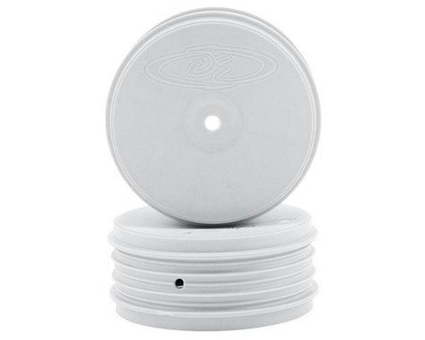 DE Racing DER-PSB-A4W Speedline PLUS 2.4 4WD Front Buggy Wheel (2) (White)