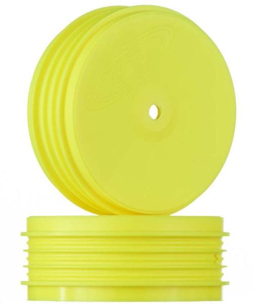 DE Racing DER-PSB-LFY Speedline Plus Buggy Wheels Front Yellow TLR 22 2.0