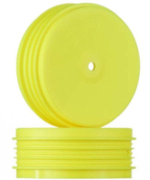 DE Racing DER-PSB-LFY Speedline Plus Buggy Wheels Front Yellow TLR 22 2.0