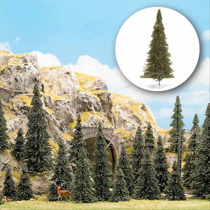 Busch 6472 HO Scale Pine/Fir Trees, 60-Pack Assortment