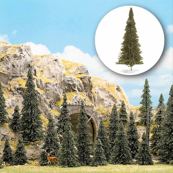 Busch 6472 HO Scale Pine/Fir Trees, 60-Pack Assortment