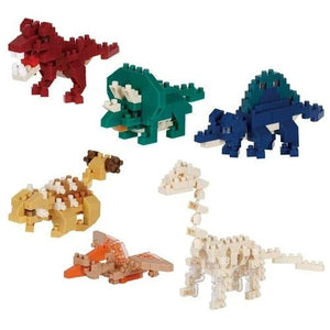 ToyShnip Dinosaur Series 1 Nanoblock Mininano Blind-Bag (1 Bag with 1 Figure)