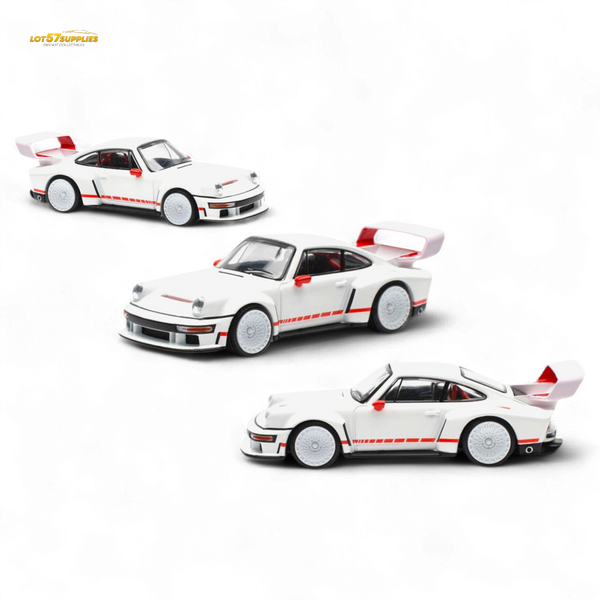Pop Race Porsche Singer DLS Turbo White 1:64
