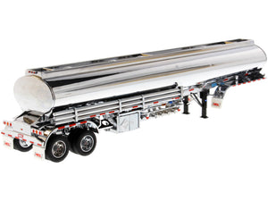 Heil Fleet Duty TM 9300/DT-C4 Petroleum Tanker Trailer Chrome "Transport Series" 1/50 Diecast Model by Diecast Masters