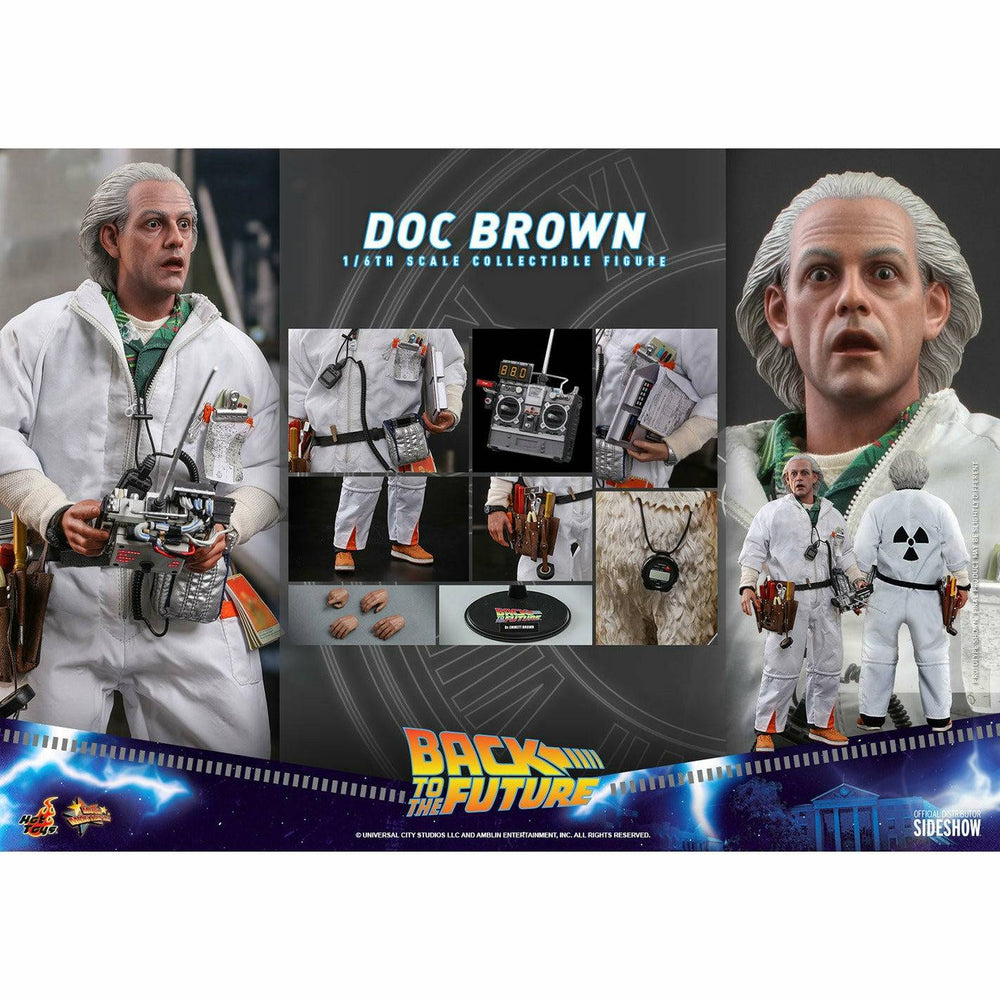 Back to the Future™ Hot Toys Back to the Future Doc Brown (Standard Version) 1:6 Scale Collectible Figure — Action Figure