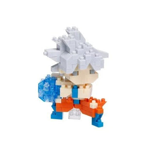 ToyShnip Dragon Ball Super Ultra Instinct Son Goku Nanoblock Character Collection Series Constructible Figure