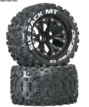 Duratrax DTXC3518 Six Pack MT 2.8 2WD Mounted Tires Front Rustler Jato Stampede