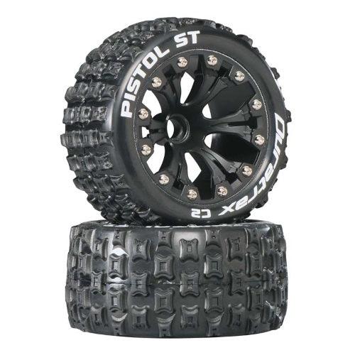 Duratrax DTXC3552 Mounted Front Pistol ST Tire / Wheel Set (2) Jato