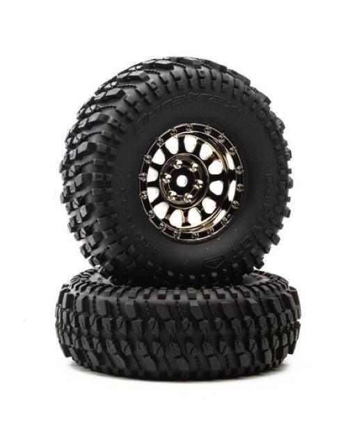 Duratrax DTXC4069 Class 1 Pivot CR C3 Mounted 1.9" Black/Chrome (2)