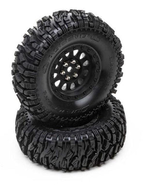 Duratrax DTXC4071 Mounted Tires Class 1 Ascend CR C3 1.9" Black (2)