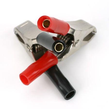 Dynamite DYN5016 Alligator Clip Set w/ 4mm Bullet Jack (2)