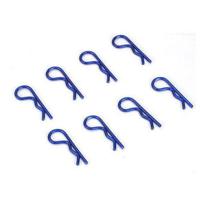 Dynamite DYN5526 Aluminum Anodized Body Clips Blue (8)