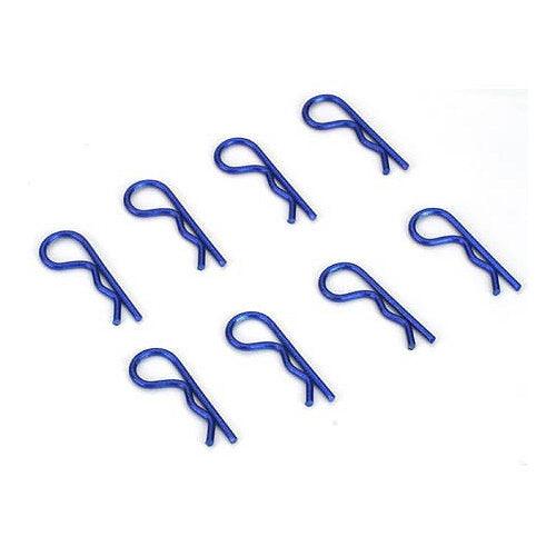 Dynamite DYN5526 Aluminum Anodized Body Clips Blue (8)