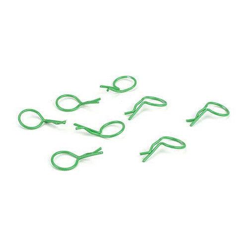 Dynamite DYN5554 Bent Body Clips Green (8)