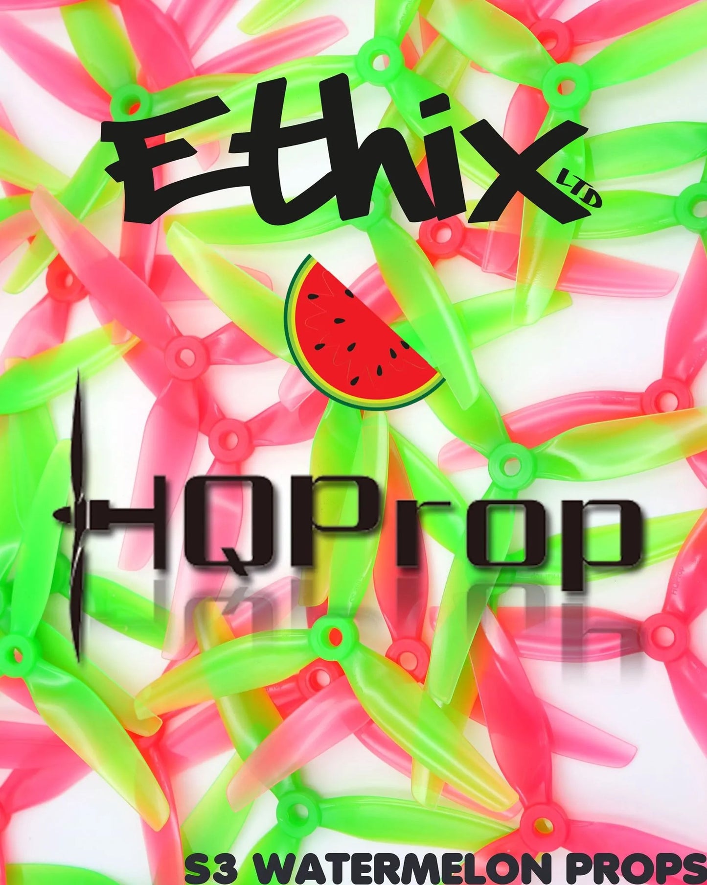HQProp Ethix S3 Prop Watermelon (2CW+2CCW)-Poly Carbonate