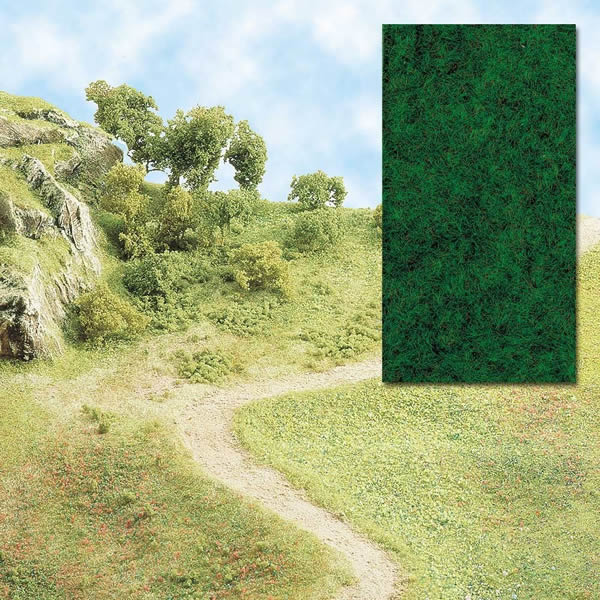 Black Forest® Hobby Supply Co Busch 7110 A Scale Grass Flocking -- Dark Green — All Scale Scenery > Busch
