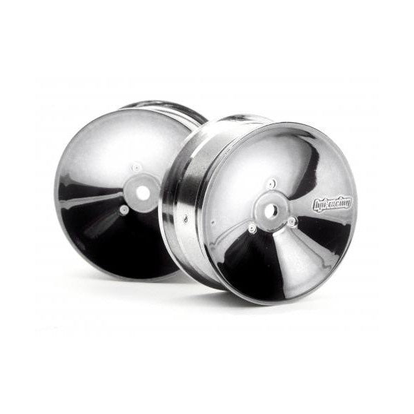 HPI Racing HPI34101 24mm Chrome Aero-Dish Wheel (2pcs) #34101