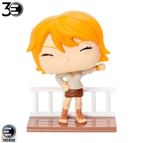 Funko Pop! Animation - One Piece - Vinyl Figures - Select Figure(s) featuring a stylized female character with orange hair, wearing a beige top and brown skirt, standing on a decorative base. Built for Builders. Driven by Discovery. STEM • RC • Drones • Makers • Adventure.