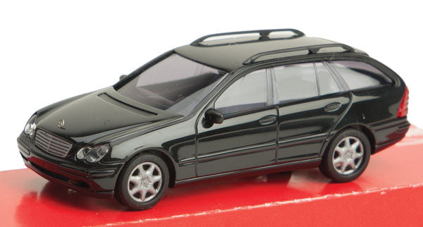 Black Forest® Hobby Supply Co Busch 89136 HO Scale Mercedes-Benz C-Klasse Station Wagon Economy Black — HO Scale Vehicles >